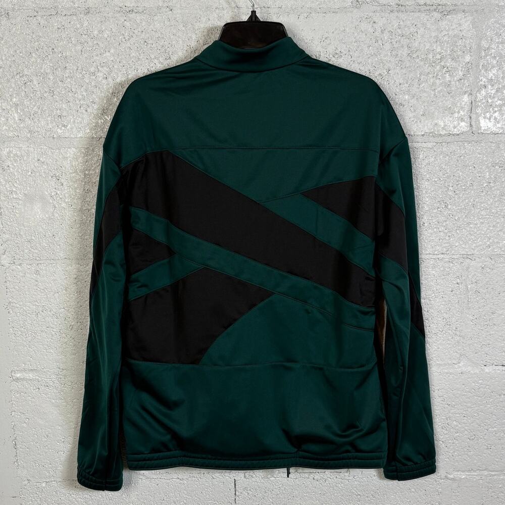 Reebok Men's Identity Vector Zip-Front Track jacket, collegiate green Medium